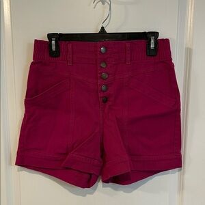 Knox Rose High Waist Magenta Shorts